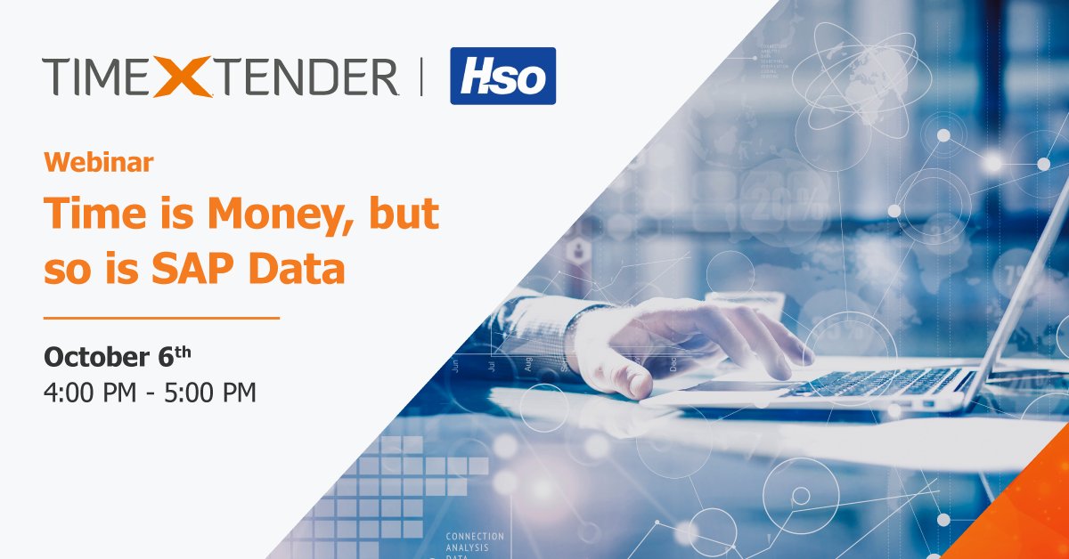 TimeXtender's tweet photo. Our partner @HSO_NL is hosting a #TimeXtender Webinar for #SAP customers who are looking to combine multiple #data sources in a single, low-/no-code #DataManagement environment.
Register at the link below! π
#DataStategy #Partnership #BecauseTimeMatters https://t.co/7d6J5l2XkI https://t.co/DFRu34BLhh