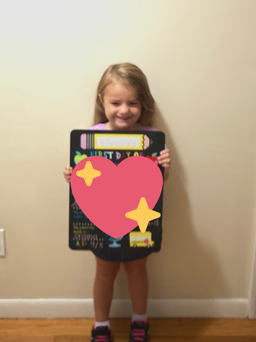 AmSYoder's tweet photo. First day of 1st grade at @OwenJRobertsFC and 4s class at Zion. Pls no one tell the 4 year old we didnβt change the writing π€ͺ #secondbornproblems @EdTechYoder https://t.co/9zifhjiSzn