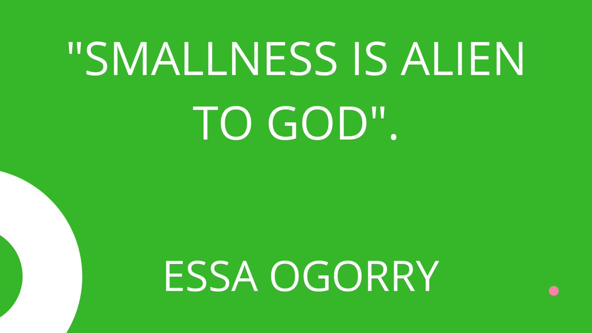 essaogorry's tweet photo. "SMALLNESS IS ALIEN TO GOD"
@essaogorry https://t.co/f6f6ph4Gwk