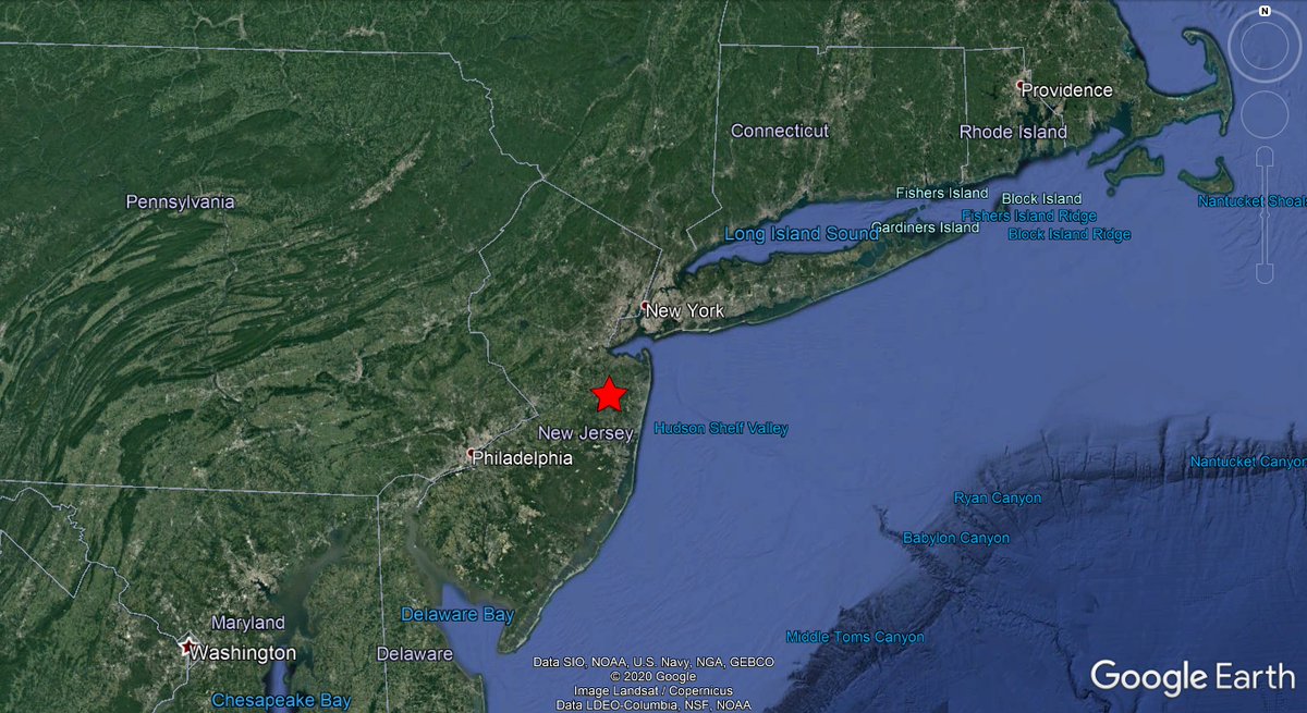 ⚠️#UnitedStates🇺🇸: A weak #earthquake of magnitude mb_lg=3.1, was registered at 2 KM SSE of #EastFreehold, state of #NewJersey. Depth: 5 KM.
More info: on.doi.gov/32bWB8P
Did you feel this earthquake?, Tell us!.
#EQVT,#quake,#tremor,#seísmo,#sismo,#temblor,#terremoto.