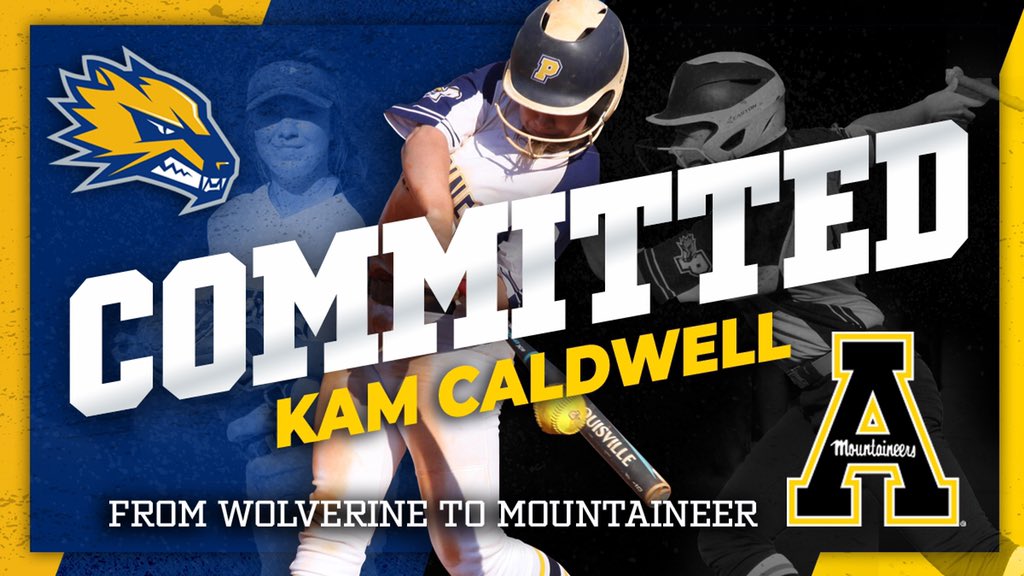 PACSSoftball's tweet photo. She’s committed!!!  Our own Kam Caldwell will continue her academic and softball career at Appalachian State University!!! #hardworkpaysoff

We are so proud of you, Kam!!! App State is getting an incredible athlete!
@kam_caldwell1 @AppStateSB @PACSWolverines @impact_caldwell https://t.co/2BBstrCeOw