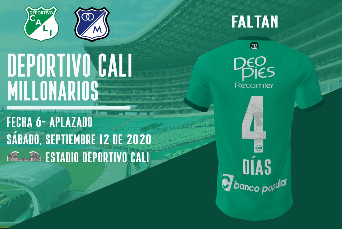 DeportivoCaliCP's tweet photo. ⏳ A 4⃣ días de volver a competencia. #VamosCali 🇳🇬

👕👌 @Patnenka https://t.co/LUwvotrTJ4