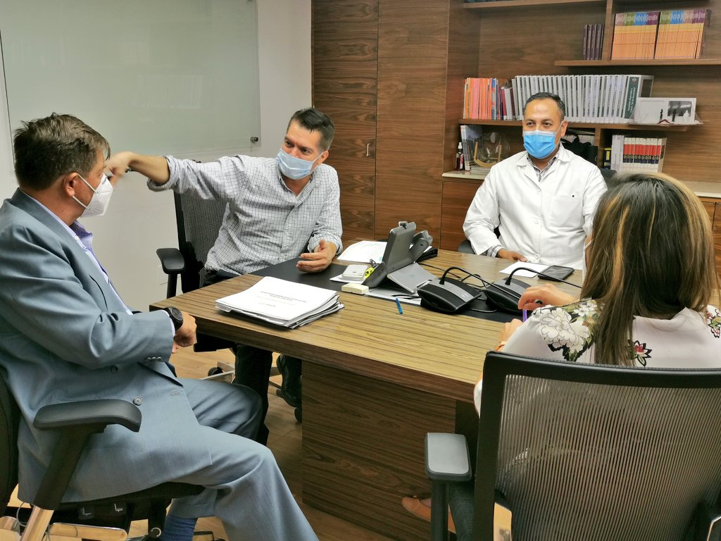 RamiroLopezE's tweet photo. El día de hoy, sostuvimos una productiva reunión con el Gral. Jens Lohmann, a fin de continuar trabajando coordinadamente en el desarrollo de los proyectos de salud y bienestar en el @ISSSTE_mx.

#TransformandoElSistemaDeSalud https://t.co/taILG6qjJI