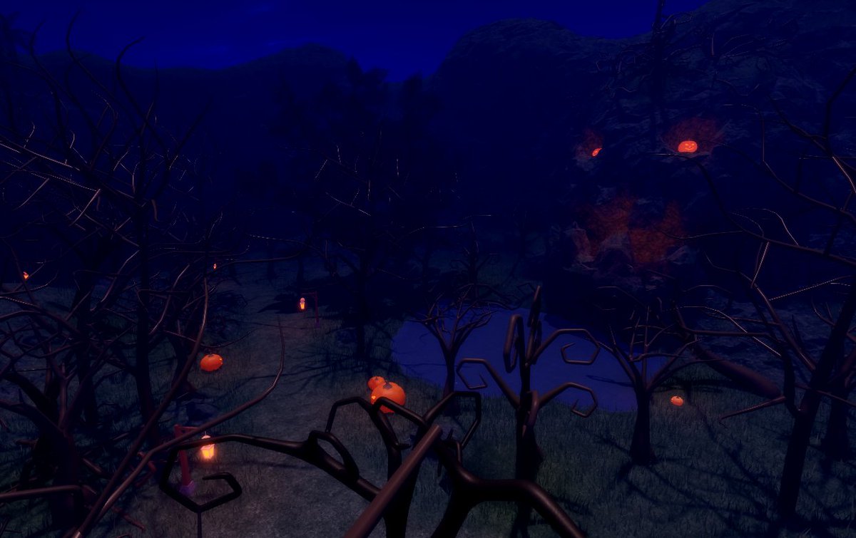 projectnguyen's tweet photo. Super excited to be joining the 🏰#RoyaleHigh building team! Here's a spooky sneak peek of a map for an upcoming Halloween update for Battle a la Royale! 🎃🏹 #RobloxDev #Roblox #robloxart https://t.co/zIDkJJeXZt