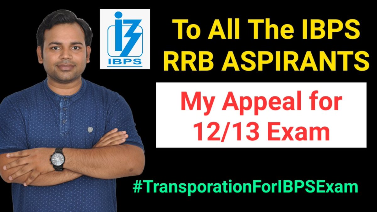 MCurrentAffairs's tweet photo. @RajKiranRaiG 
You are on the Top level Position of IBPS I.e Chairman .
You can understand the pain of an aspirant who is willing to attempt the 12, 12 RRB EXAM but due to Transportation He /She can't attend. Pls help us #TransportationforIBPSexam https://t.co/OzNRPXuxoM