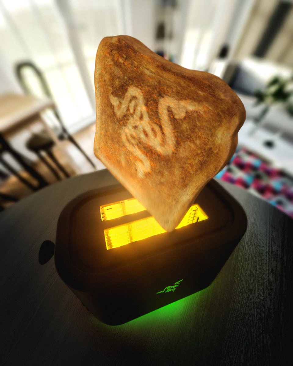 KingVoxe's tweet photo. @Disney brought us a Yoda toaster, but @Razer still has not brought us a #Razertoaster 😡 https://t.co/JlziTXIcu3