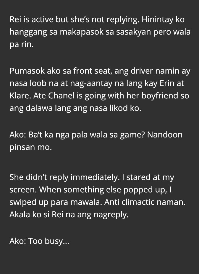 ctrlazrael's tweet photo. THIS IS FOR TEAM REI ONLY!!

Diba kasi sabi ni ate J na siya rin ang Jgirl sa stories niya? Sa part kasi na 'to 'yung igs niya may caption na Ngano ka? in Tagalog, Bakit ka?
Sa part na to, text nang text si Josiah kay Rei. Di kaya bilang Jonaxx as Rei asking Joss, “Bakit ka?” https://t.co/bvrWwDawkx