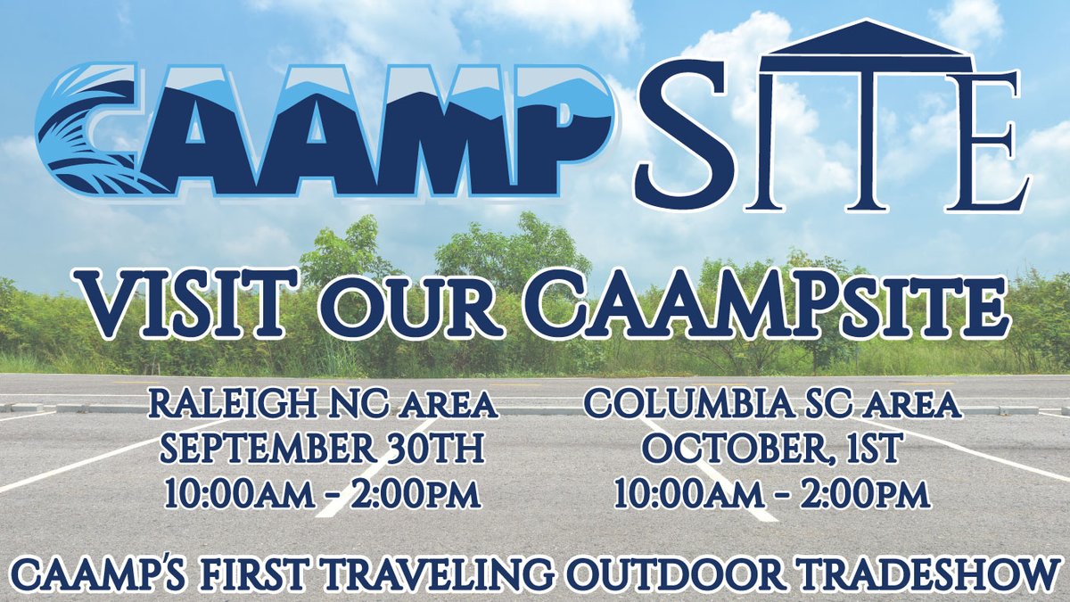 CAAMPorg's tweet photo. **EXCITING NEWS**
We are excited to announce our very first CAAMPsite roadshow! 
https://t.co/4ikcmImHOh
Exhibitor Registration: https://t.co/GcccZfahkX
Distributor Registration: https://t.co/oPHwNHrP1l https://t.co/v0AKVU9XvE