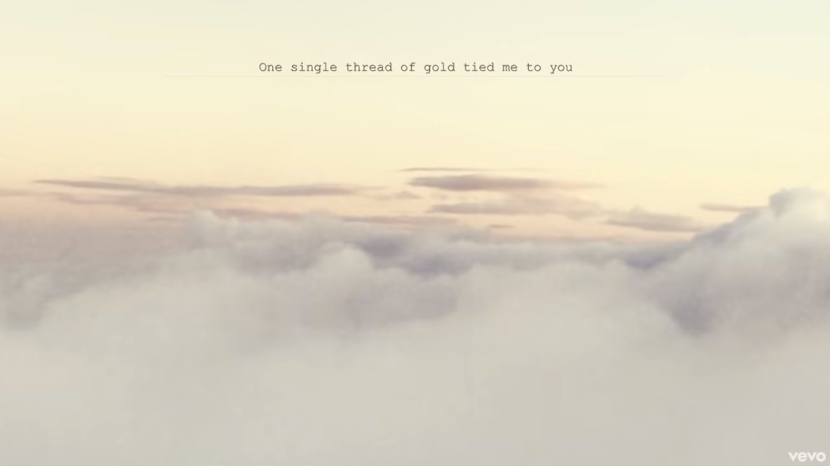 5. "One single thread of gold tied me to you"