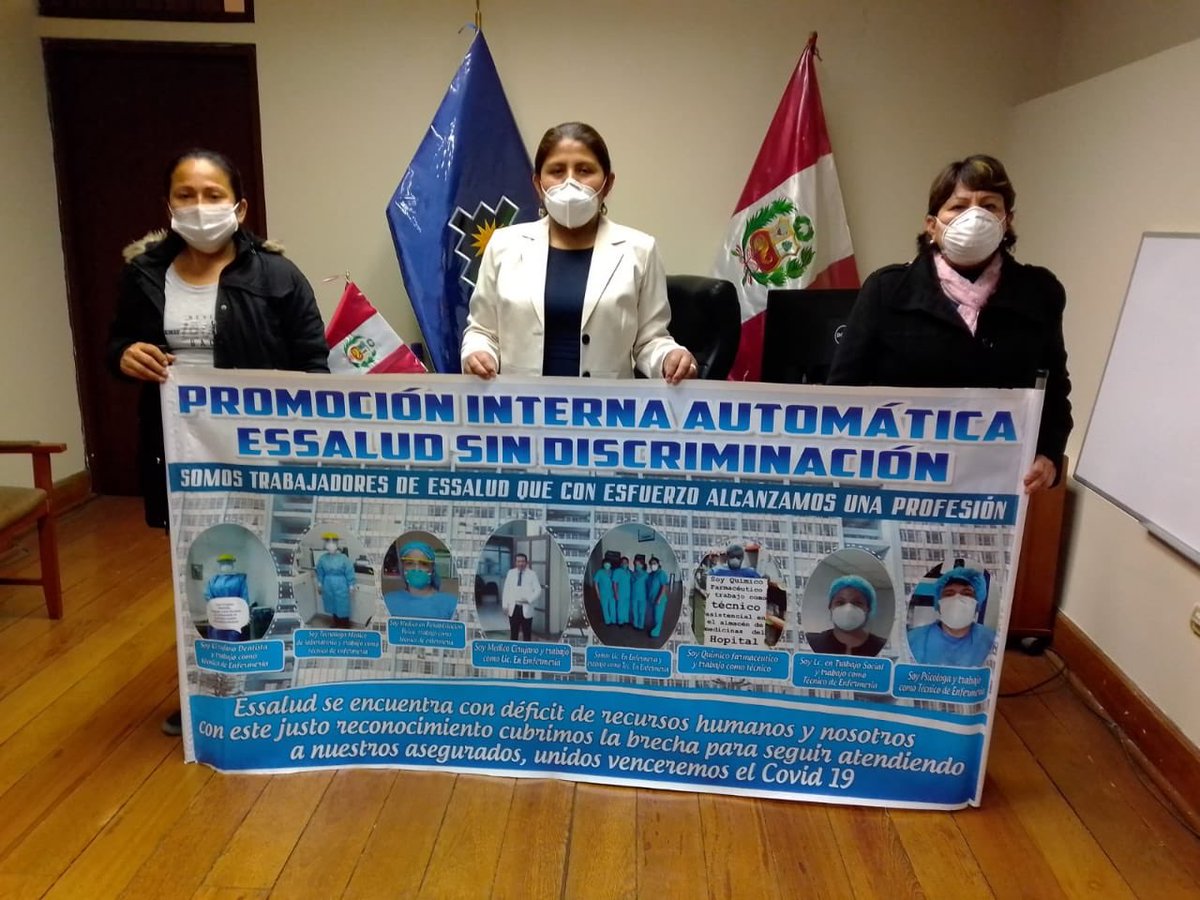 CarmenNunezM's tweet photo. #ProyectoDeLey 
Agradezco el gran esfuerzo que viene realizando la Promoción Interna en @EsSaludPeru 2020 para que el PL N°5903 siga teniendo más apoyo.
 
¡JUNTOS POR LA PROMOCIÓN INTERNA Y CAMBIO DE GRUPO OCUPACIONAL!
👉🏻 https://t.co/vdMtxMnmQy

#CarmenNúñezEstáContigo
#FREPAP https://t.co/7dqRHMjpSr