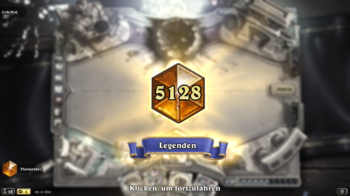 Florian_HS's tweet photo. FIRST TIME LEGEND!!!!
Endlich hab ich auch diesen Meilenstein in Hearthstone erreicht und dies dank Highlander Priest. Diese Liste spiel ich seit Platin 3 und läuft richtig gut https://t.co/e8oFdzxZaQ