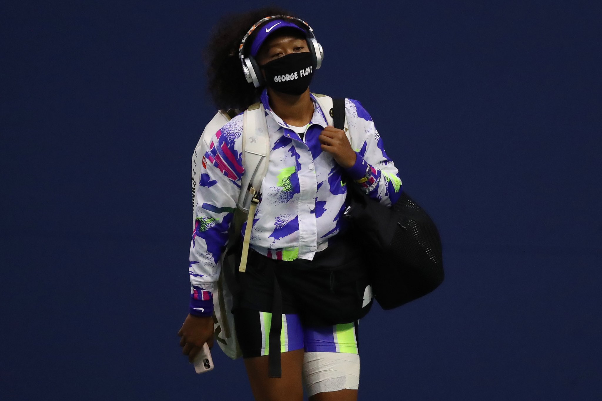 Naomi Osaka face mask at US Open 2020