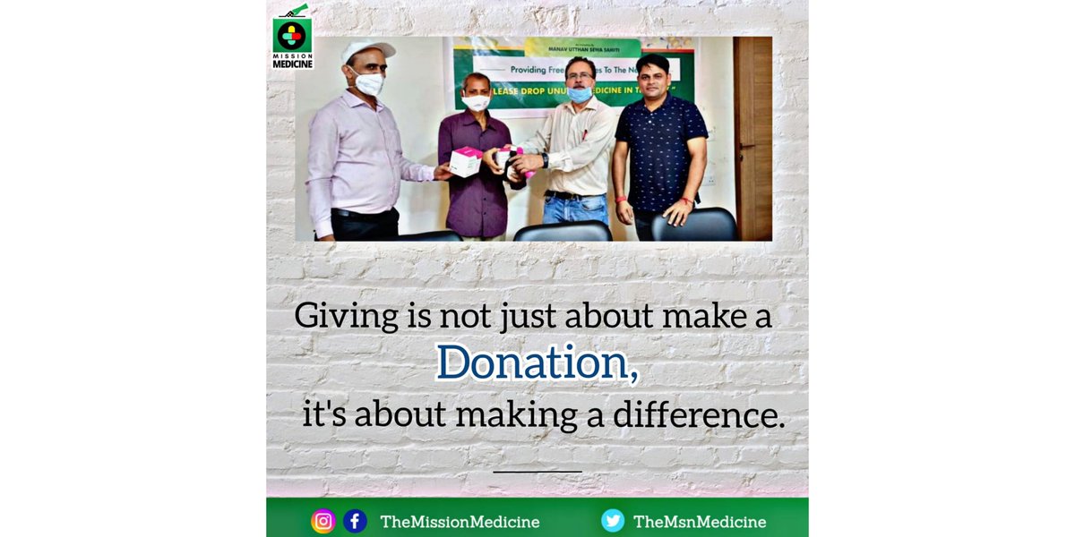 MsnMedicine's tweet photo. Giving is not just about make a Donation,
it's about making a difference.
#Donation
#HelpforNeedyPeople
#MissionMedicine
#Manav_Utthan_Sewa_Samiti https://t.co/Q4zTv1PkDo