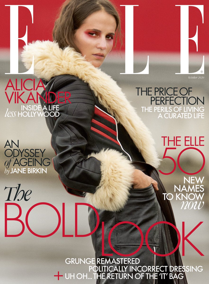 #AliciaVikander ขึ้นปกให้กับนิตยสาร ELLE Magazine (อังกฤษ) ประจำเดือนตุลาคม 2020

ฝีมือช่างภาพ Hans Feurer 📸