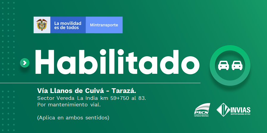numeral767's tweet photo. ¡Buenas noches! 
#NovedadVial Departamento de #Antioquia actualmente se encuentra #Habilitada.

 Trabajamos para mantenerte informado. Estamos #ConstruyendoPaís. https://t.co/sNC8zixlqa