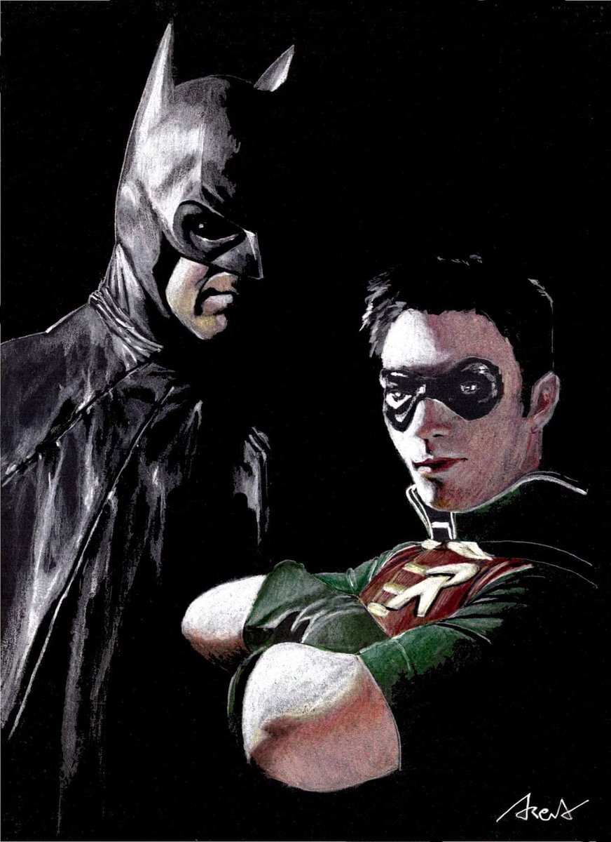 GraficaRab's tweet photo. #ESBOZOBLACK 240 🦇.
Hola Amigos!!
Les compartimos una de las obras del genio de @guillermo_arena!
🦇 Batman &amp; Robin, hecho con lápiz color realizado en nuestro #block #esbozonegro de 240 grs.
Impresionante, como siempre!!!👏🏻
Gracias por compartir tus obras y confiar en nosotros! https://t.co/ydTnSECXZN