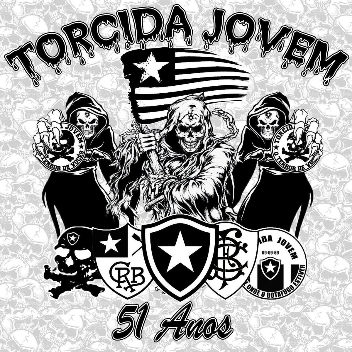 Os caveiras estão em festa. Hoje, a TORCIDA JOVEM DO BOTAFOGO completa 51 anos. Nossos agradecimentos a todos os componentes que ajudaram a construir essa história e que fez da TJB a torcida mais tradicional do Botafogo e do Brasil.

☠️SEMPRE ONDE O BOTAFOGO ESTIVER☠️

#TJB51Anos