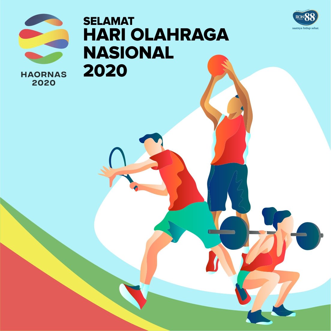Saatnya Hidup Sehat dengan berolahraga yang rutin dan terukur, untuk membangun Indonesia yang lebih maju.

#RON88SaatnyaHidupSehat