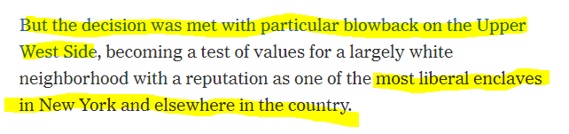 Watch what people do & not what they say. Upper West Side, with a reputation as one of the most liberal enclaves in New York and elsewhere in the country, wanted these homeless people gone. The most liberal cities in America are also most unequal. https://www.nytimes.com/2020/09/08/nyregion/nyc-homeless-hotels-covid.html