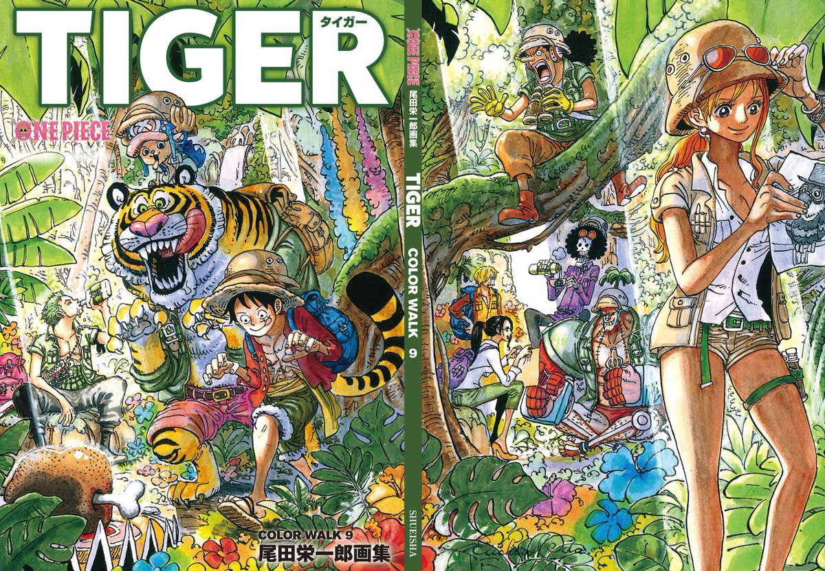 Log ワンピース考察 A Twitter 年9月16日発売の One Piece Color Walk 9 Tiger の表紙 裏表紙連結の高画質一枚絵きたぁ うあーーカッコええ 予約はお済みですか T Co Ee9h0j1wzn