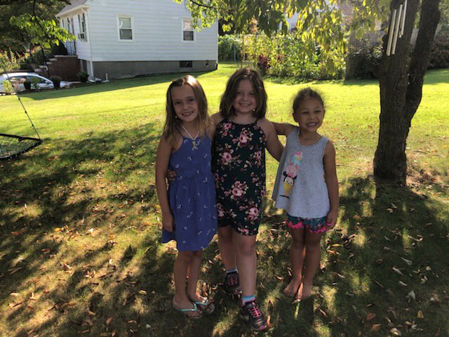 kcranston11's tweet photo. Did a trial run in our learning pod classroom today! Happy new school year, Delilah, Elaina and Samantha! We are all so proud of you! We love you! Good luck! Have a great year! 🍎💜🍏 https://t.co/Bd3NpOVS3B