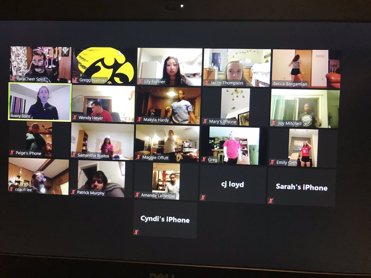 IOWACHEER's tweet photo. Tonight we worked with #USACheer @Para_Cheer_Spirit via Zoom Great night working with everyone
#adaptivecheer #paracheerleading #intcheerunion https://t.co/SHZ64eMrQy