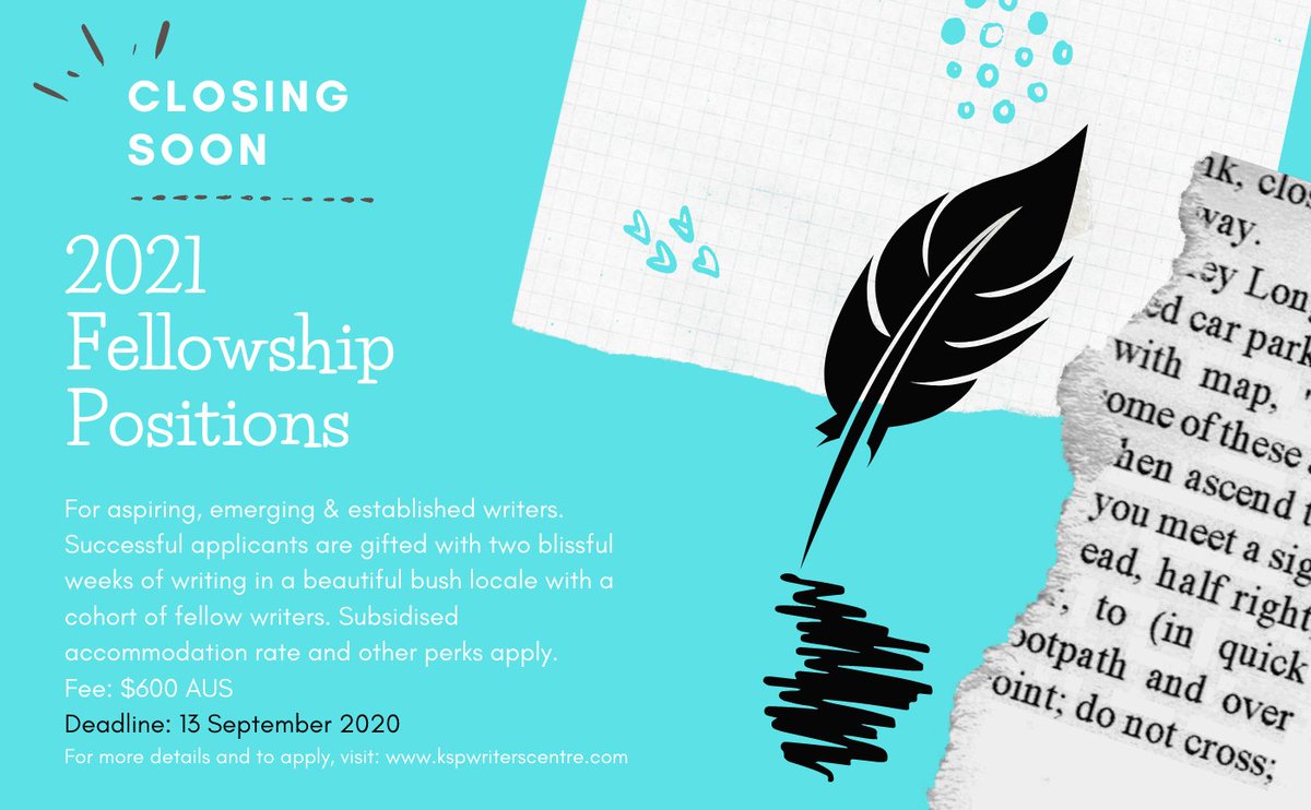 KSP_Writers's tweet photo. The deadline to apply for KSP's 2021 fellowship program closes this Sunday: https://t.co/R3mYABmpxG https://t.co/SrMwF6S7Ff
