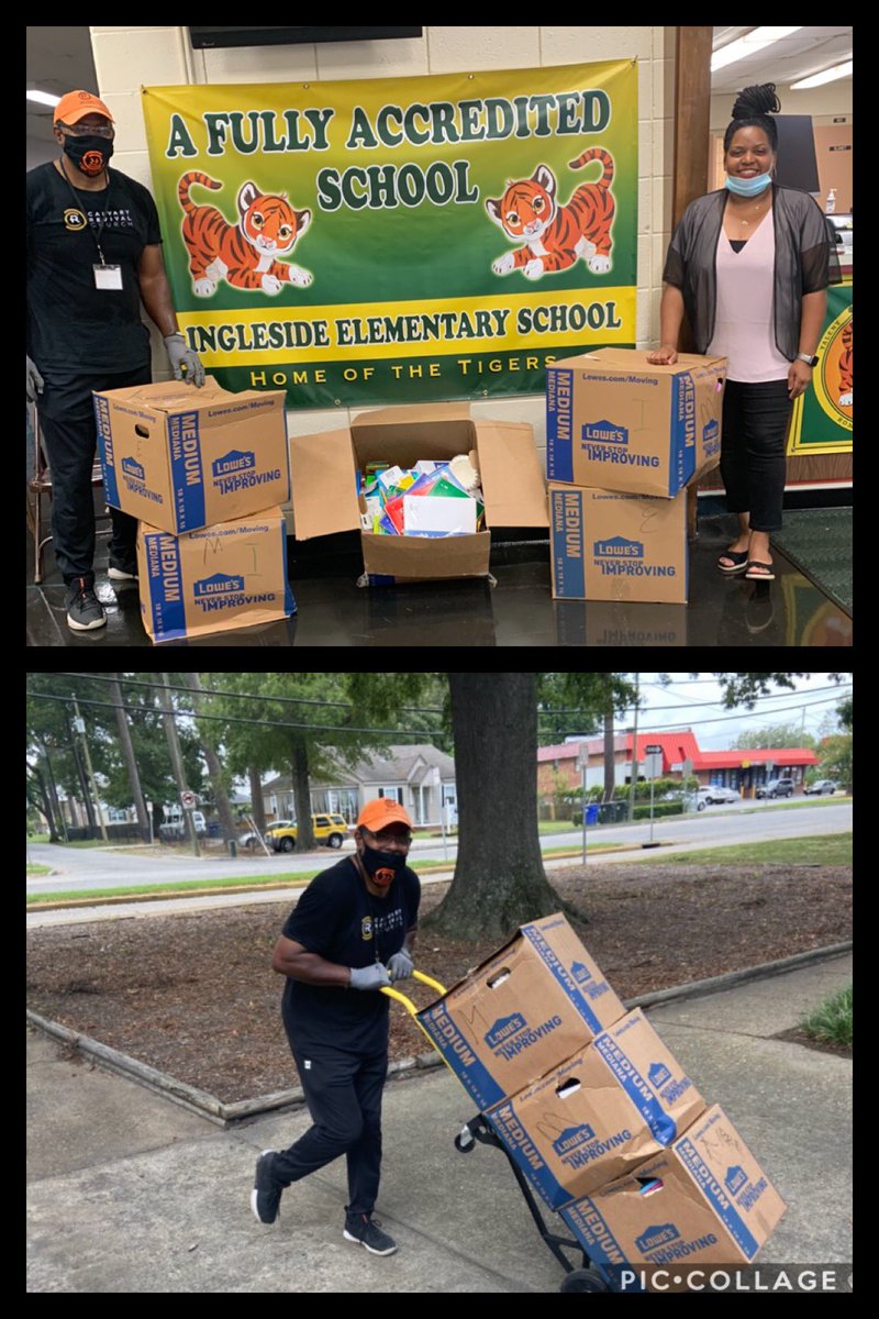 awbalt's tweet photo. Today was a GREAT day! Calvary Revival Church in Norfolk, Virginia pulled up with a truck of supplies for our scholars! #totalsurprise #newpartnership #BlessedAndGrateful https://t.co/1hxmJV5h8J