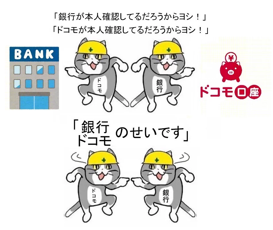 ドコモ口座、不正預金引き出し事件をわかりやすく例えたのがこちらｗｗｗ
