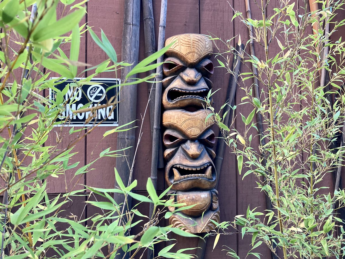 Is there a better outdoor dining space than this in the Bay Area?

I didn’t even know <a href="/ForbiddenIsland/">Forbidden Island</a> in Alameda had a parking lot, but apparently they do, and transformed it into an outdoor tiki bar. 

This looks like a Disneyland ride. ⬇️