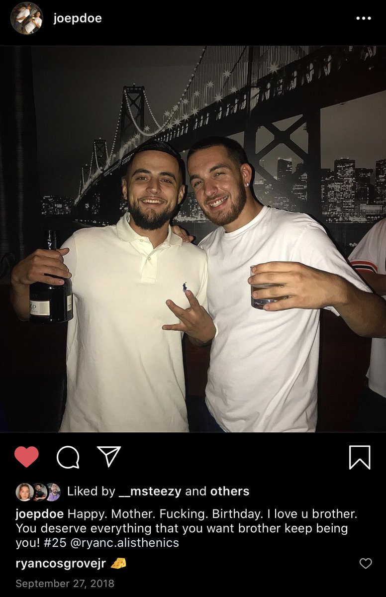 ryancosgrovejr's tweet photo. 2 months seems like an eternity you’ve been gone. But we still keepin it lit for you out here brotha. Love you til the end! #LLJP #DatWayDatPart https://t.co/PwFl5PLBxW