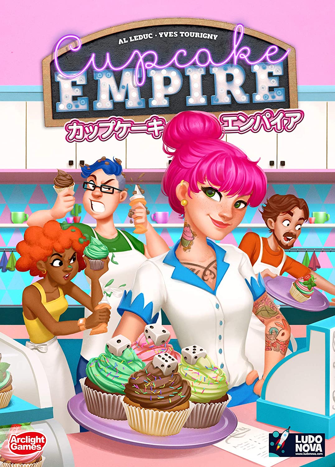 イエローサブマリン 新宿店 ボードゲーム新入荷情報 アークライト様から 街一番のカップケーキ屋さんを目指して 美味しいケーキ を開発するダイスワーカープレイスメント カップケーキ エンパイア 2 4人 60分 が入荷しました ミープルのお客さん
