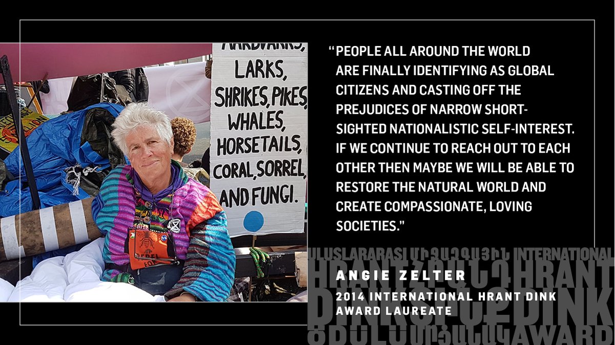 HrantDinkFnd's tweet photo. #HrantDinkAward is presented annually on September 15th to those working for a world free from discrimination, racism and violence 2013-2014 laureates are @natasakandic @CmrtesiAnneleri @angie_zelter @SKorurFincanci #humanrights #antinuclear #StrongerTogether https://t.co/RPscDXuI7y