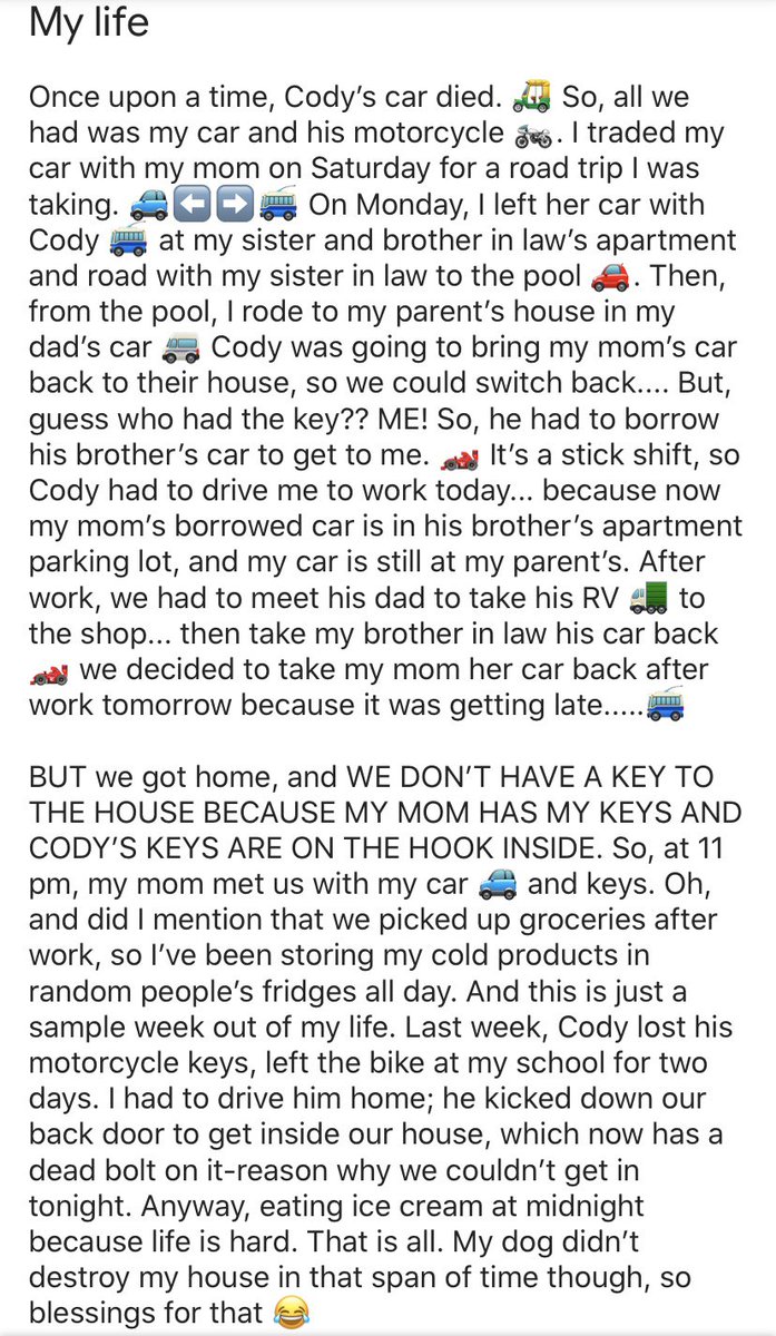 AnnaHeartsJesus's tweet photo. Just a little story for you guys tonight. My life is a mess. #laughteristhebestmedicine 😂 https://t.co/J7BBrupA2Y