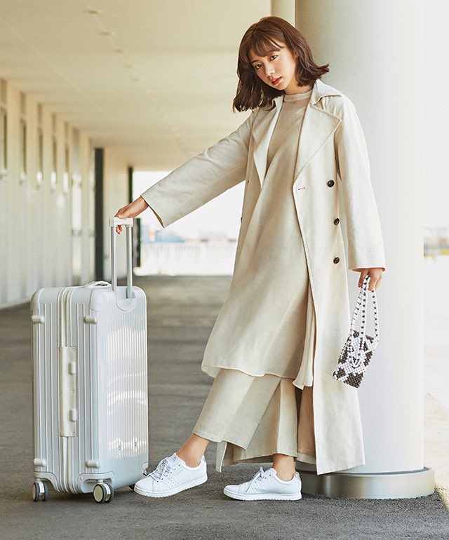 池田エライザさんによる、ルコックスポルティフシューズの2020FW