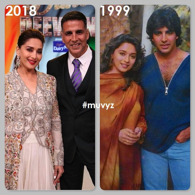 Abhinav_MadzFan's tweet photo. Then and Now ❤️❤️😍😍
Both are at their '50s' but they are getting better and more graceful with age. 'Age is just a number' for these two 🔥 #MD53 #AK53 #MadhuriDixit #AkshayKumar
#HappyBirthdayAkshayKumar https://t.co/3A5maOEsJT