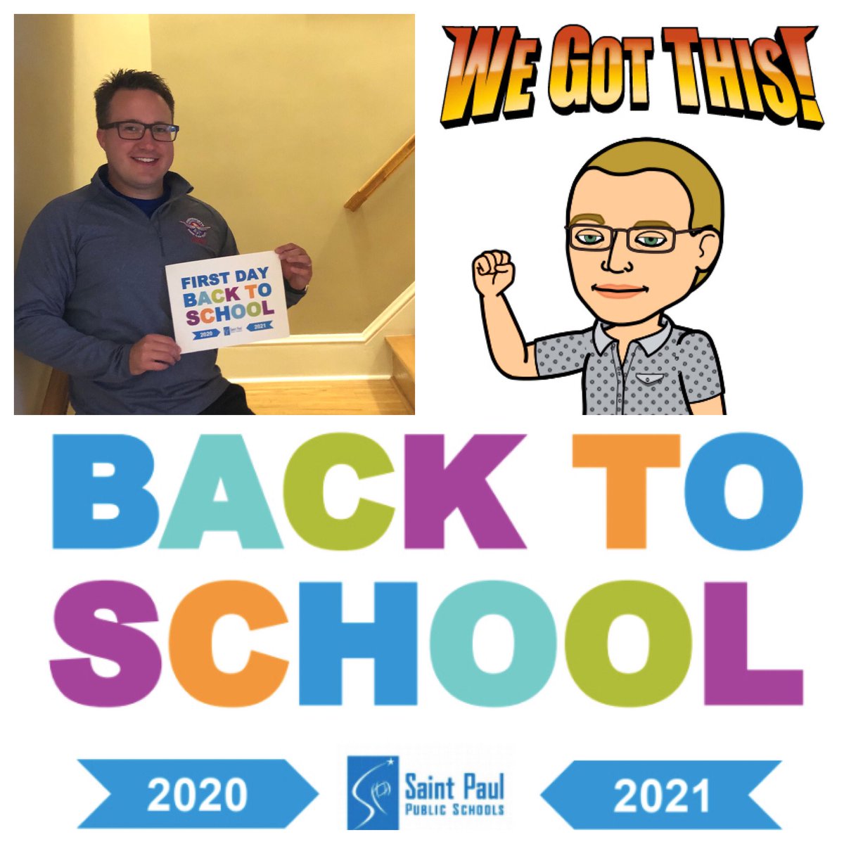 johnbjoraker's tweet photo. Happy 1st day of school @FarnsworthPreK4 I still celebrated with a 1st day pic even at home! Tomorrow is a new day......use what you learned today to guide your decisions tomorrow! #SPPSFirstDay https://t.co/eFWhMXvyCV