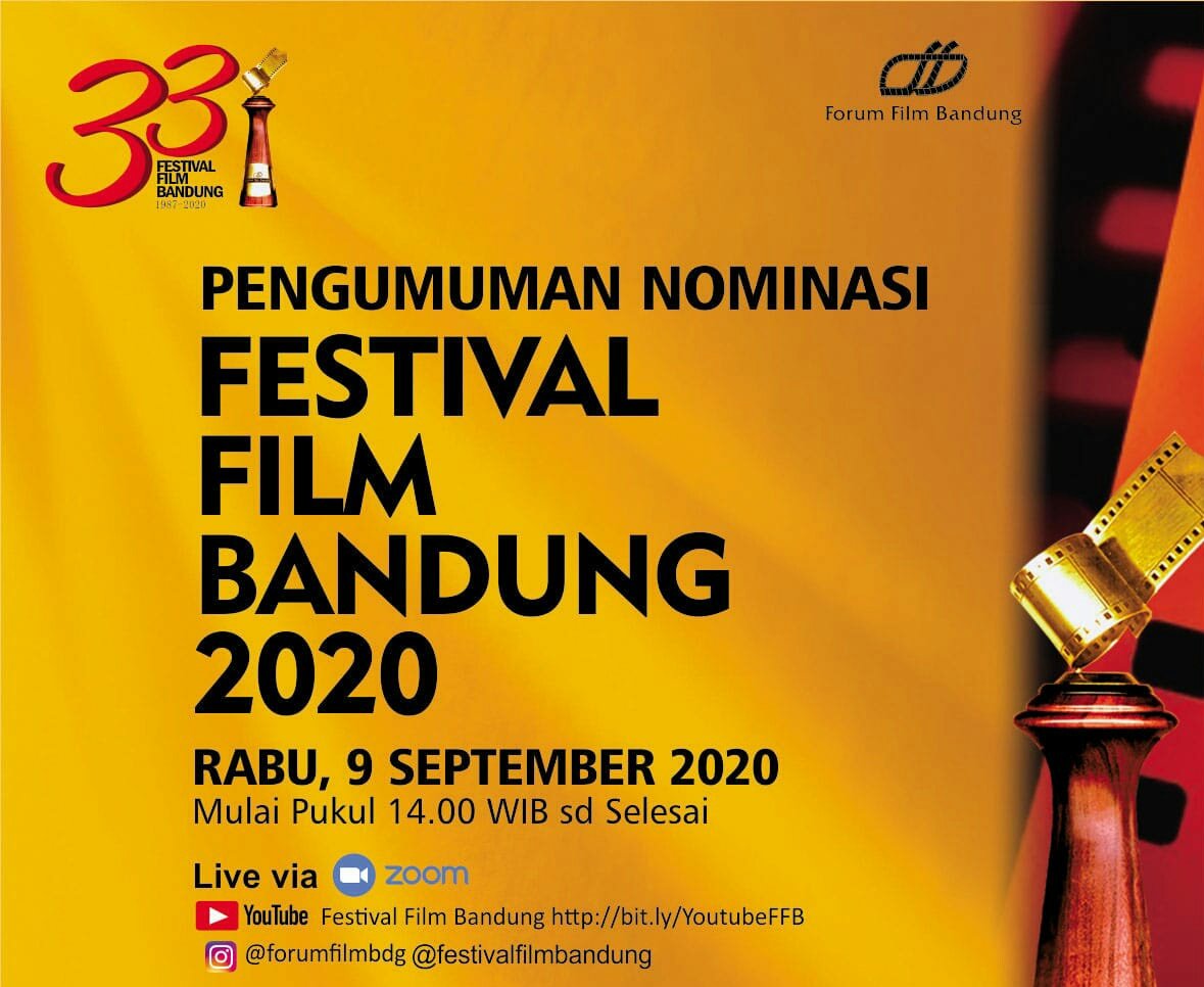aryaapepe's tweet photo. Jangan sampe ketinggalan Pengumuman Nominasi Festival Film Bandung 2020, sore ini #FFB33 #nominasiFFB2020 #FFB2020 #FestivalFilmBandung #ForumFilmBandung https://t.co/bYsx7IKqiW