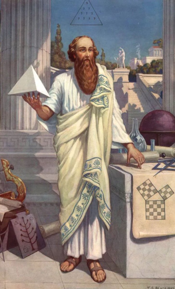 Once There was a man named Pythagoras in Greece.He was very eager for knowledge. He used to roam around in other countries. That's why he became very knowledgeable. One day he went to Egypt where he found a Brahmin,
