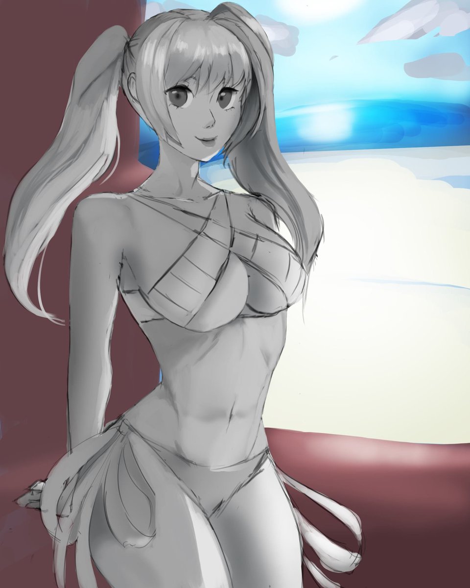 Flamey_Reil's tweet photo. Summer Nero WIP
#digitalart
#digitaldrawing
#digitalartist
#FateGO
#FateE
#artwork https://t.co/bqA4JBY1mG