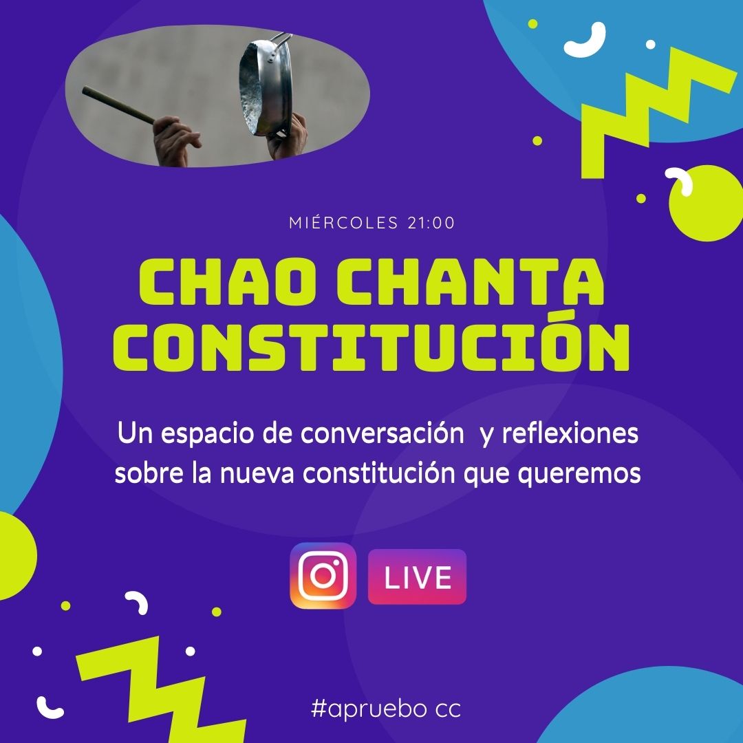 HectorOlivo's tweet photo. Hoy a las 21 horas, #LaReddelBuenVivir, lanza por instagram el programa juvenil Chao_ Constitucion_Chanta  conducido por la gestora cultural  @KarinnaSG q dialogara c/ una estudiante universitaria de diseño.  https://t.co/zBr7L02pUL . Ojo @CreaIgualdad  @ciudad_viva https://t.co/INxi1f54JS