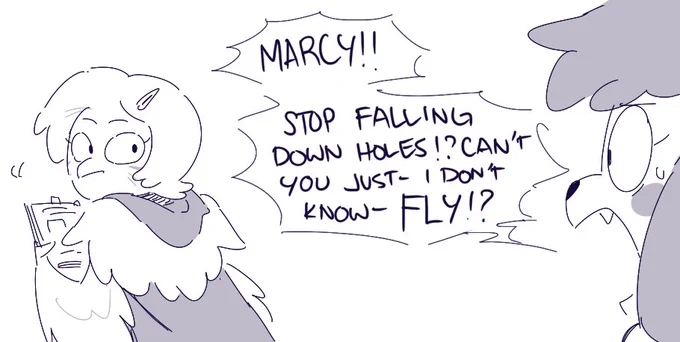 She just wanted you to stop falling down holes- #Amphibia #AmphibiaMarcy 