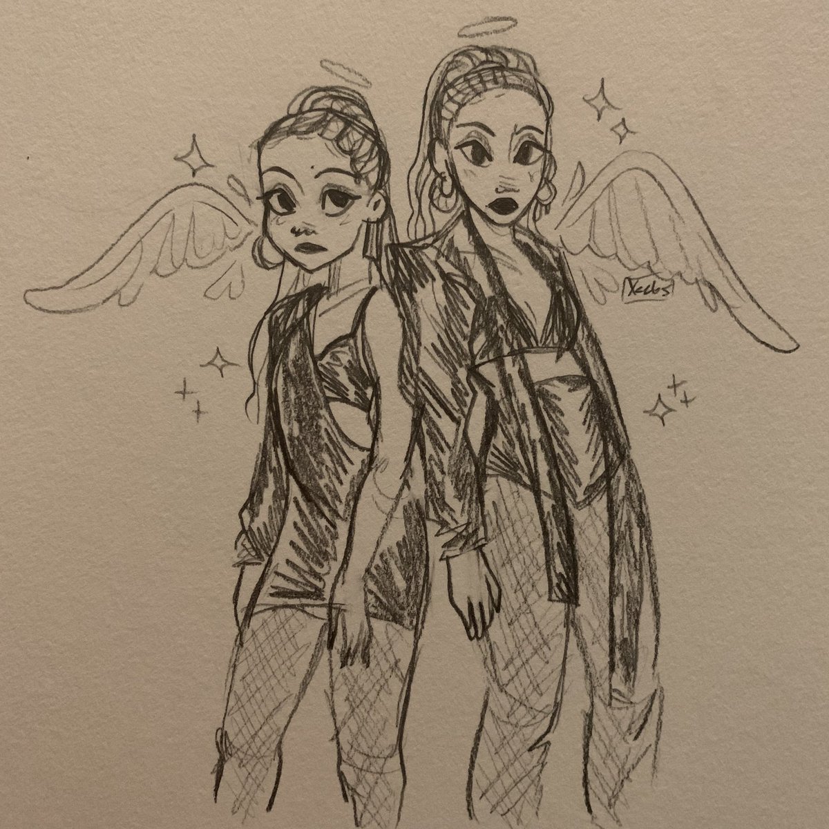 chloe x halle sketch because who needs sleep ??✨ 