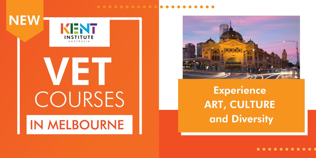 kent_institute's tweet photo. Kent is pleased to announce that Vocational Education & Training (VET) Courses are now available in our Melbourne Campus!
β
Diploma of Project Management
β
Diploma of Leadership and Management
β
Certificate IV in Web-Based Technology
#education #KentInstitute #studymelbourne https://t.co/JvzfDLarmx