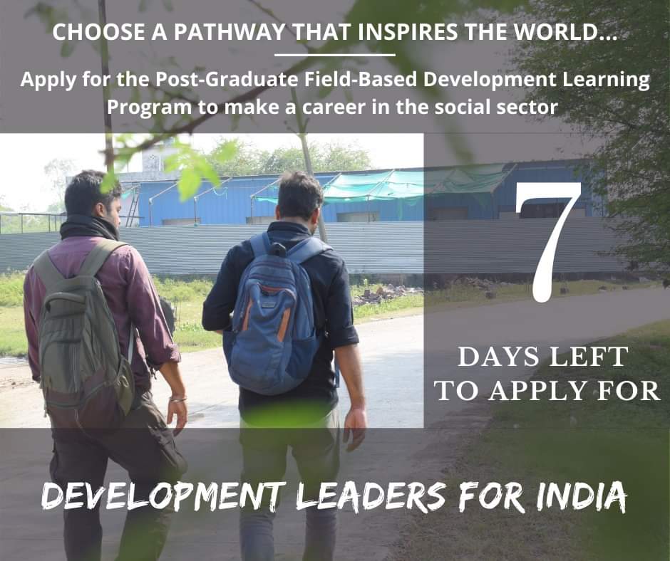 KayantarF's tweet photo. Apply now for #DevelopmentLeadersForIndia by clicking on the link below -
https://t.co/Zs4VKdMut6
Final Application Deadline : 15th September, 2020.
Visit to know more:- https://t.co/BMZN3WYFKL
#leadership #DevelopmentWork #NGO #education #Health #livelihood #SocialSector https://t.co/pOAxQ1CE9k