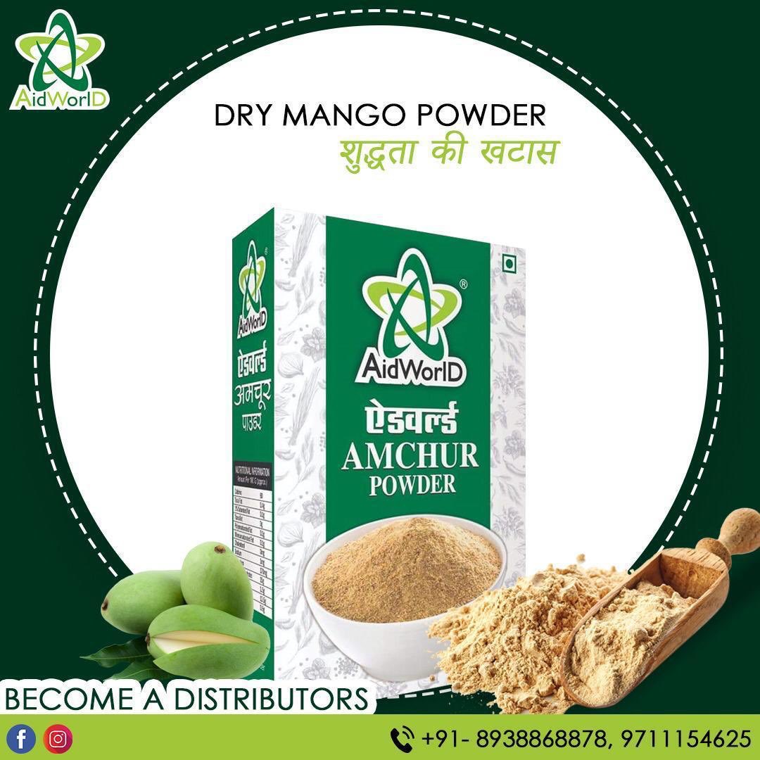 aidworld's tweet photo. Add the joy of taste to your food. AIDWorld dry amchur powder for all cooking purpose. Serve the dishes with Aidworld amchur powder. To Become Our Distributor call us at +918938868878 https://t.co/paAd6nAT8R