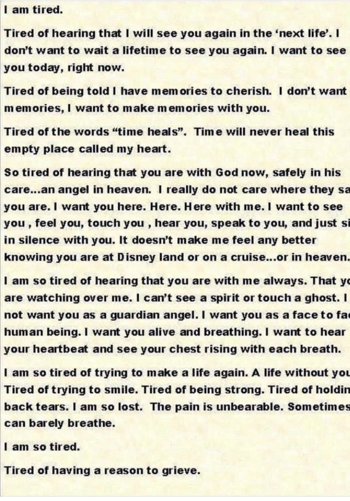 Having a really bad night and missing her so much.