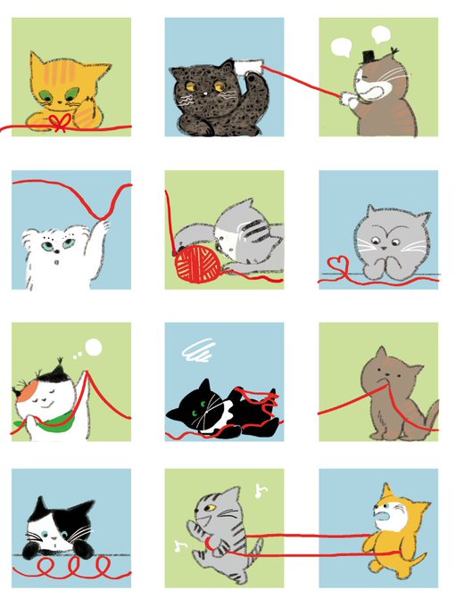 #世界占いの日 
♊️占いと猫の絵が詰まったラッキーキャットダイアリー2021は現在発売中です✨来年も占いページ担当します♈️ 