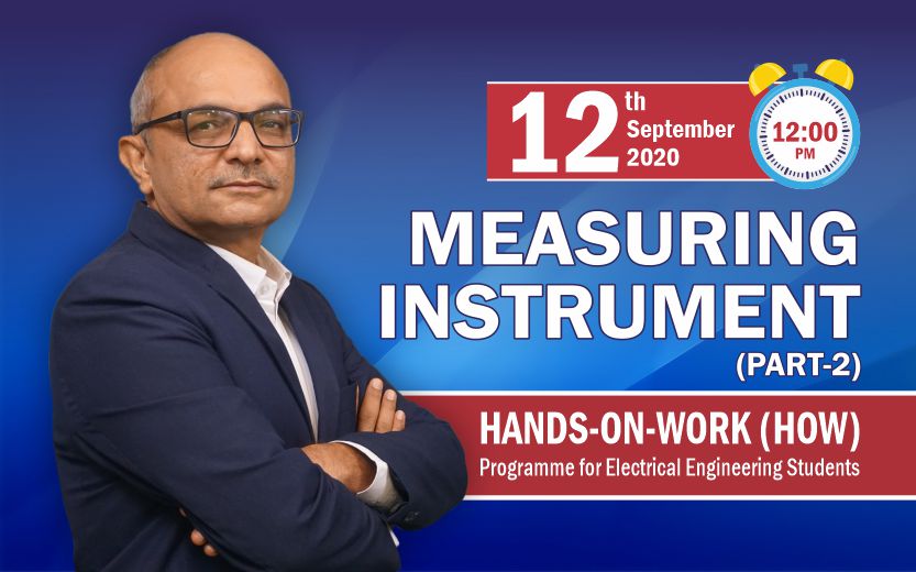 TIST_Trivedi's tweet photo. We are coming soon with our 5th lecture- Measuring Instruments (Part-2) video going to upload on 12th September 2020 at 12 PM. #handsonwork #gtu #happyteachersday2020 #testlamp #megger #coursesforelectricalengineering #electricalengineeringcourses #freeonlineelectricalcourses https://t.co/qyCnPGDGHO