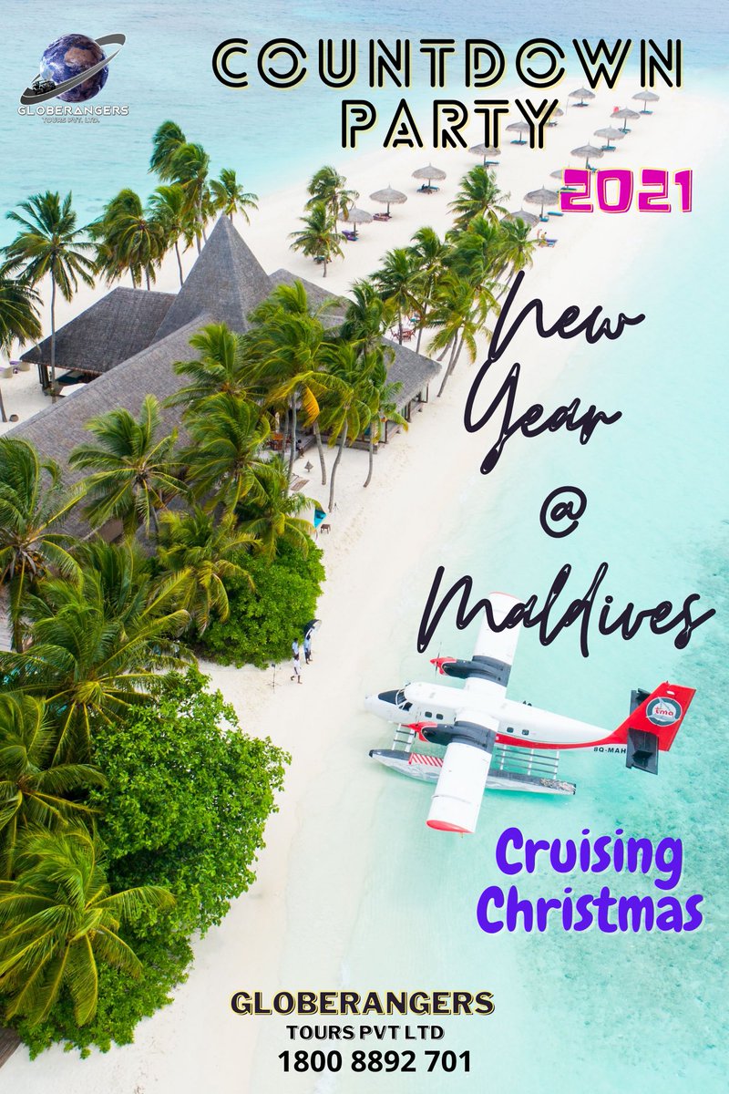 globe_rangers's tweet photo. The Maldives is open and its the opportunity to have the best memorable time of this year and celebrate NEW YEAR @ Maldives 2021.
.
#maldives #maldivestrip #maldivesislands #newyearseve #newyear #newyeartrip #newyear2021 #globerangerstours #NewYearCelebration https://t.co/Hj8TnxF8xf